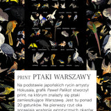 Sukienka PETARDA print mini ptaki Warszawy