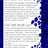 FLORENCE leo art blue print