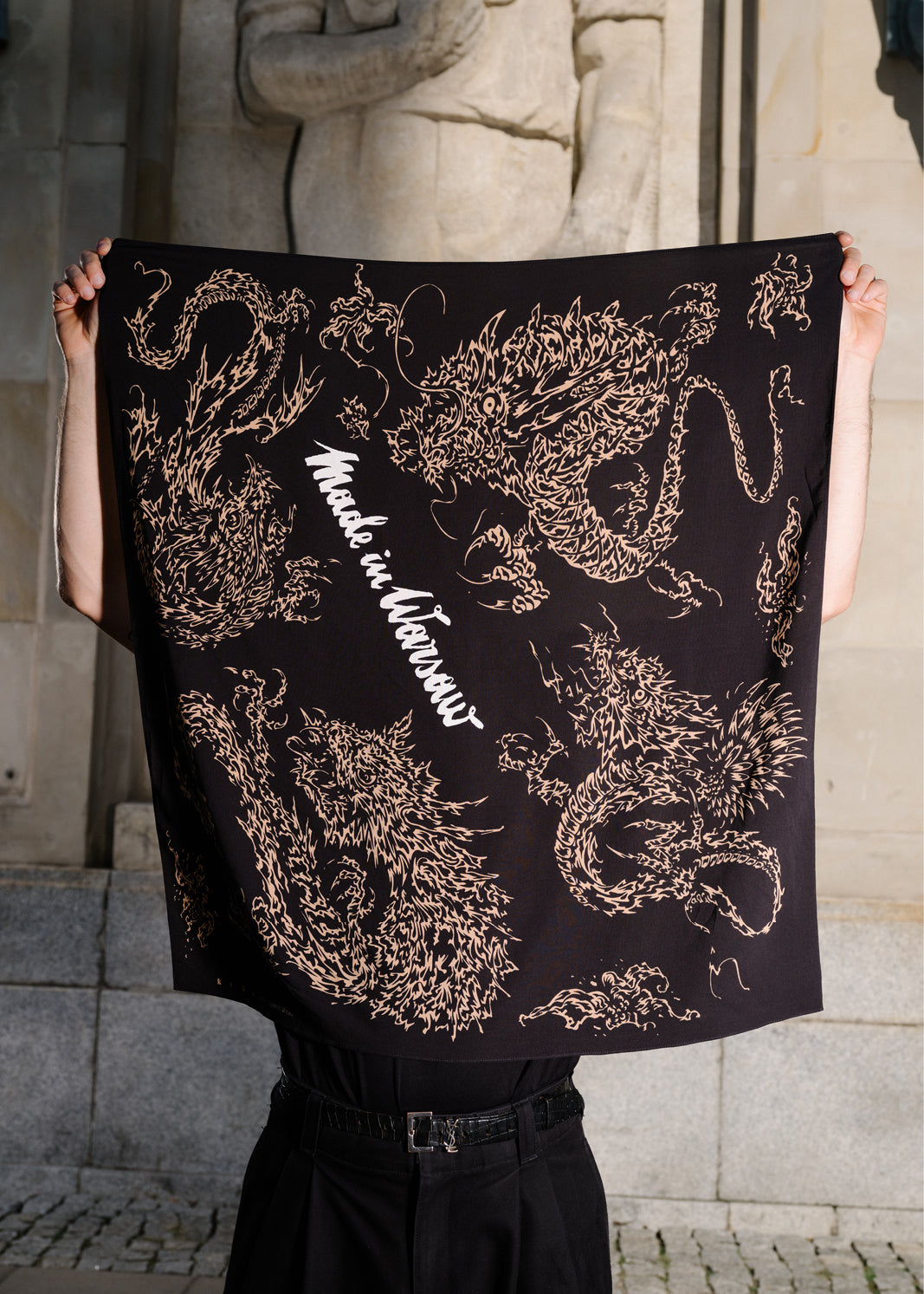 APASZKA print Swanski Studio black & gold