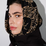SQUARE SCARF Swanski Studio red print