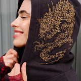 Bluza LOVE YOU MORE nearly black haft Swanski Studio