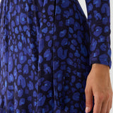 Sukienka KLIN LADY print leo art blue