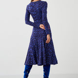 Sukienka KLIN LADY print leo art blue
