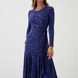 Sukienka KLIN LADY print leo art blue