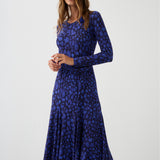 Sukienka KLIN LADY print leo art blue