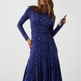 Sukienka KLIN LADY print leo art blue