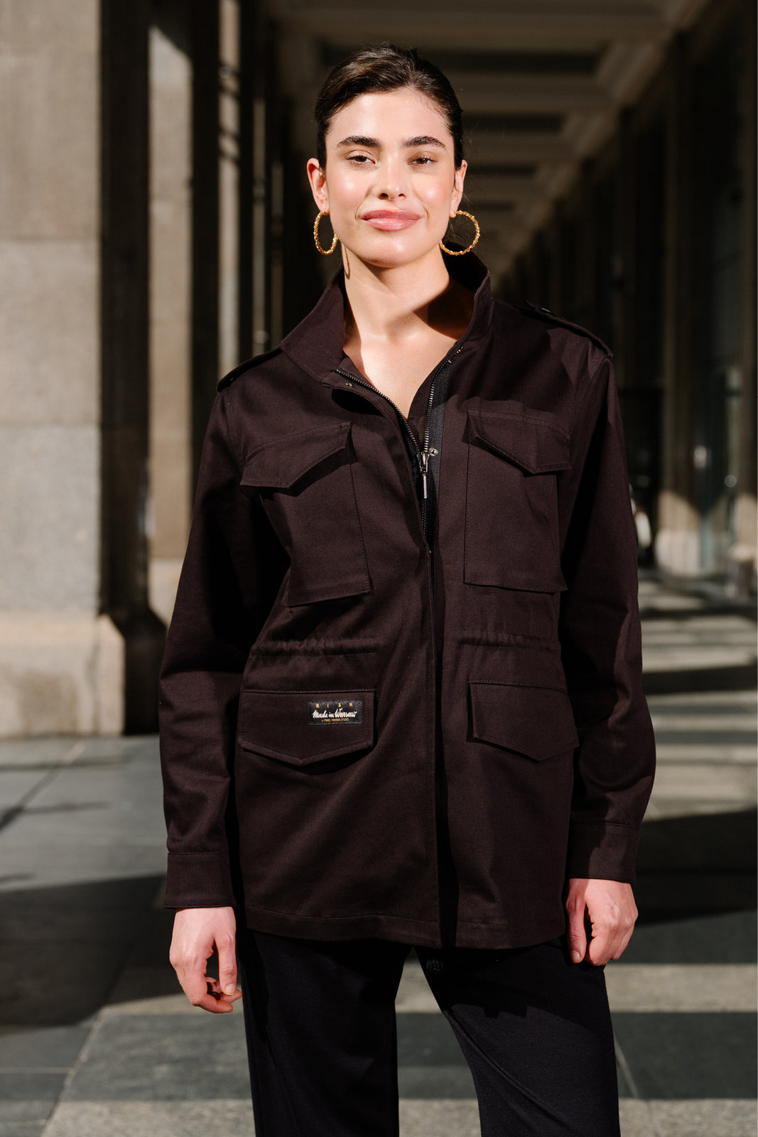 Jacket M65 black Swanski Studio embroidery