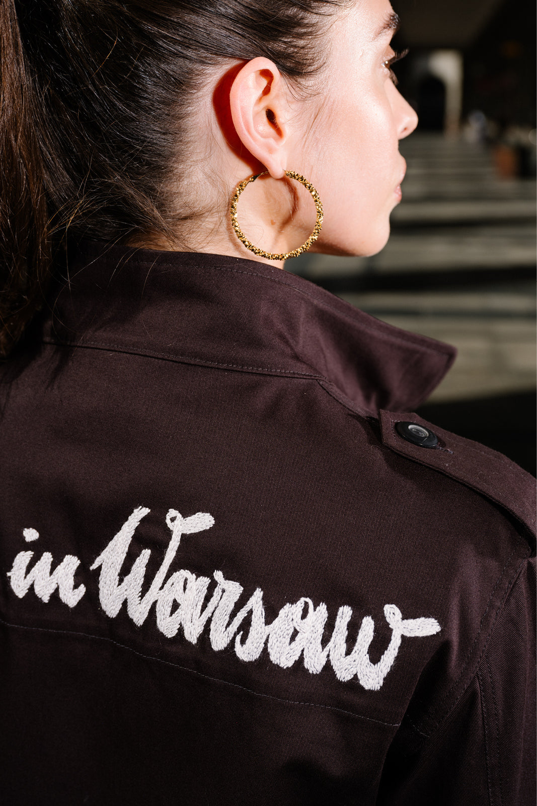 Jacket M65 black Swanski Studio embroidery