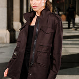 Jacket M65 black Swanski Studio embroidery