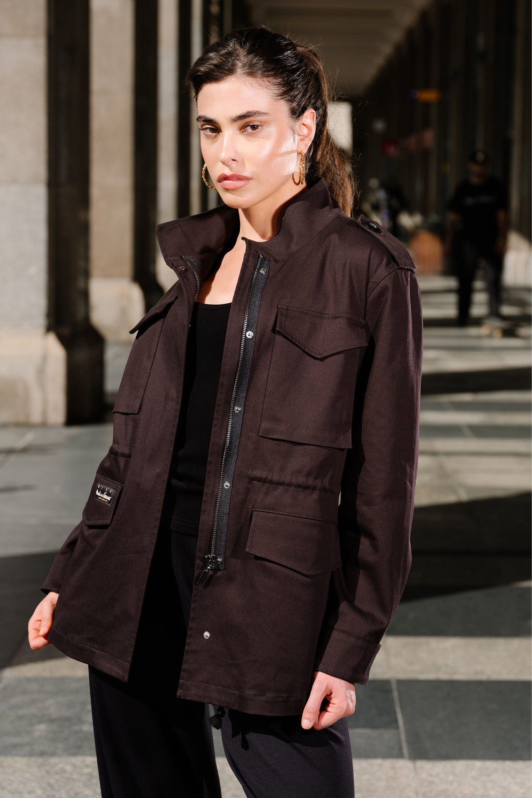 Jacket M65 black Swanski Studio embroidery