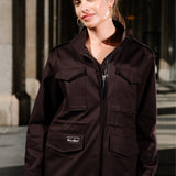 Jacket M65 black Swanski Studio embroidery