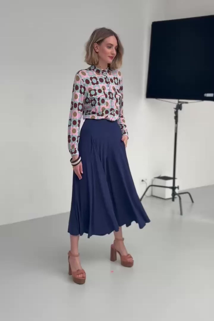 PRIMAVERAS CULOTTES night navy blue
