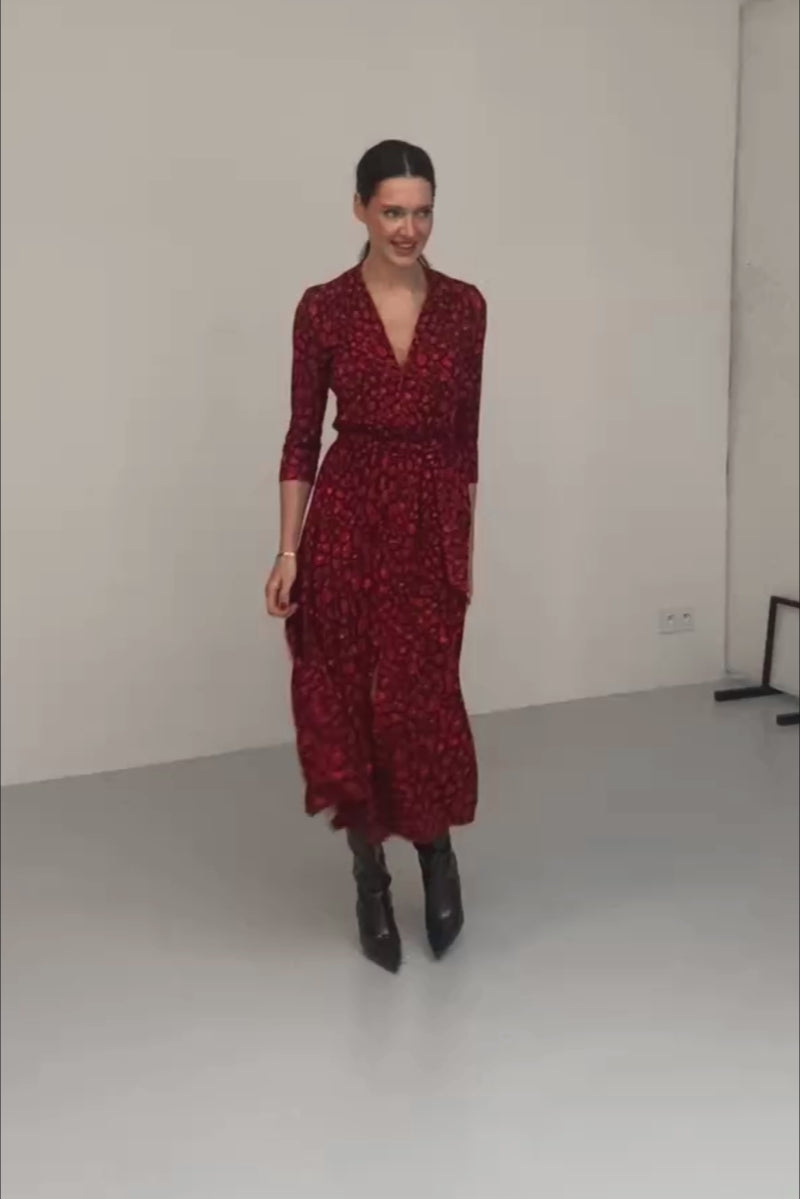LIBERTY DRESS red panther print