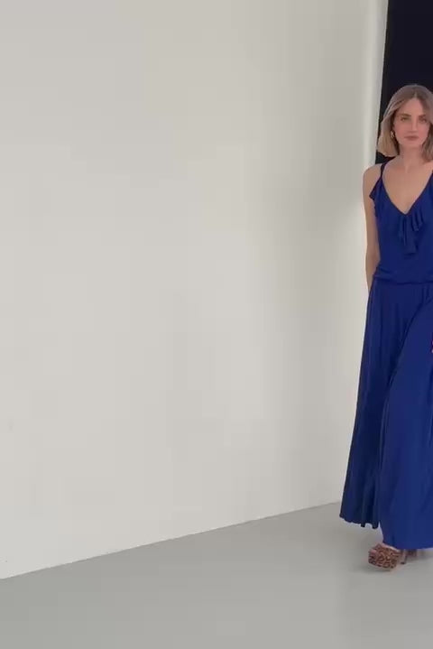 Sukienka FALBALA art blue