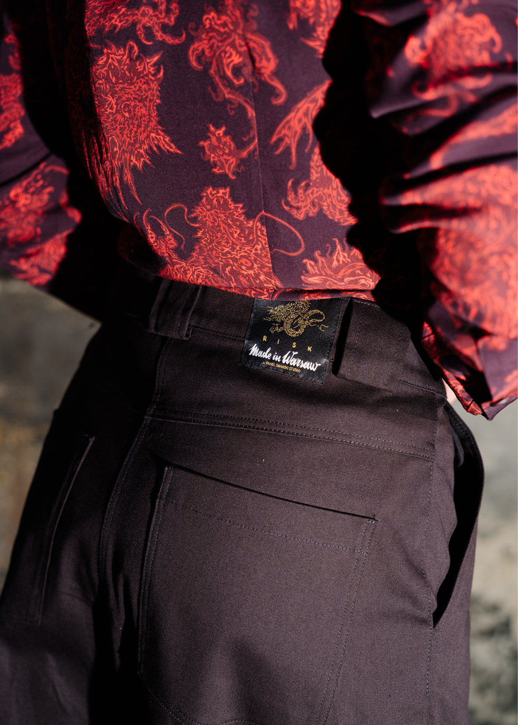 Spodnie RISKY CRUSH Swanski Studio black