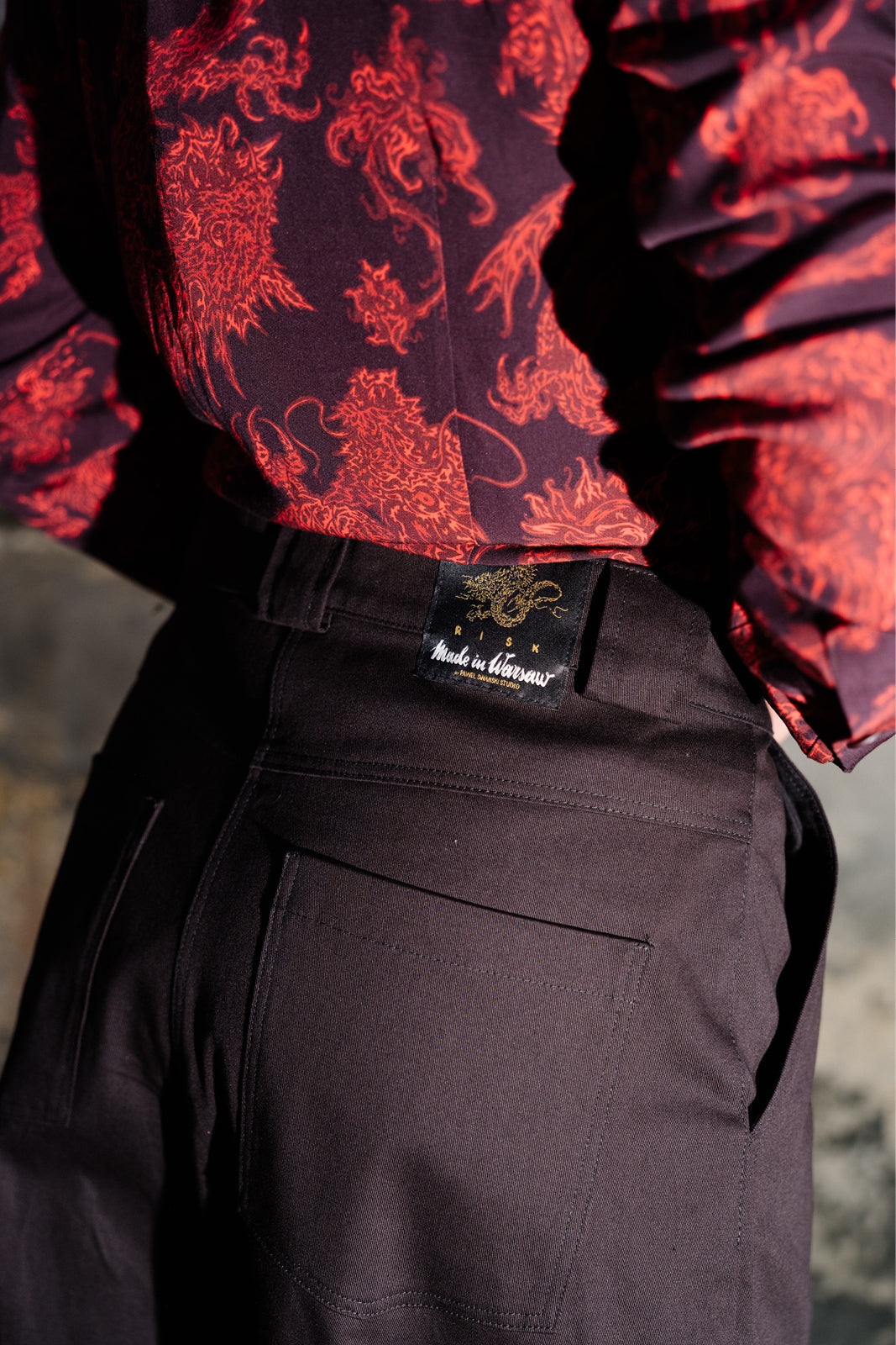 Spodnie RISKY CRUSH Swanski Studio black