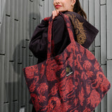 Torba BAG GIRL print Swanski Studio red